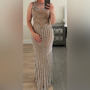 Elegant Sequin Evening Gown